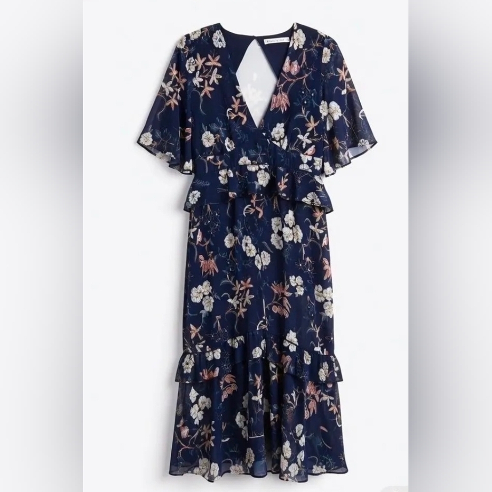 Hope and Ivy The Genevieve Size 12 Midi Tea Dress